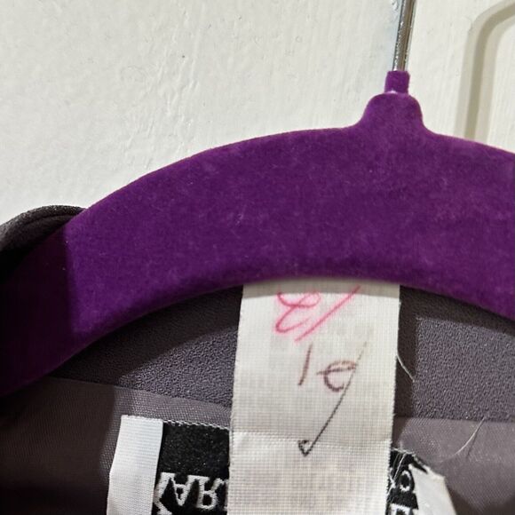 Karen Miller NEW YORK Formal Blazer Jacket Size 10 Gray Beaded Single Button NWT - Picture 8 of 10